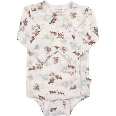Joha Woll-Wickelbody langarm Biber natur mehrfarbig 68/74 unisex Joha Woll-Wickelbody langarm Biber natur mehrfarbig 68/74 unisex