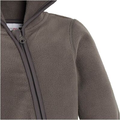 Bornino Fleece-Overall mit Kapuze grau 50/56 unisex Bornino Fleece-Overall mit Kapuze grau 50/56 unisex