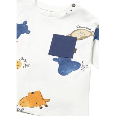 Mayoral T-Shirt Safari-Tiere natur mehrfarbig Mayoral T-Shirt Safari-Tiere natur mehrfarbig