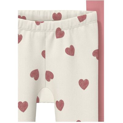 s.Oliver 2er-Pack Leggings Herzen natur rosa s.Oliver 2er-Pack Leggings Herzen natur rosa