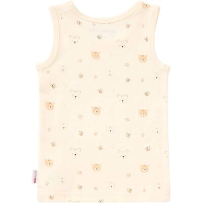 Bornino 3er-Pack Unterhemd Ringel Bär beige 86/92 unisex Bornino 3er-Pack Unterhemd Ringel Bär beige 86/92 unisex