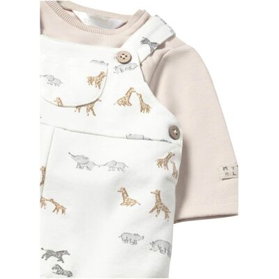 Mayoral 2-tlg. Set Shirt langarm und Latzhose Safari beige mehrfarbig unisex Mayoral 2-tlg. Set Shirt langarm und Latzhose Safari beige mehrfarbig unisex