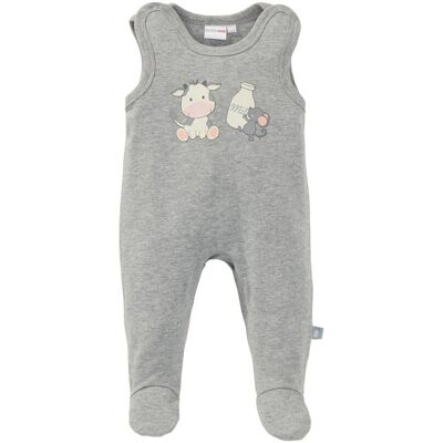 Bornino Strampler-Set Kuh und Maus grau 50/56 unisex Bornino Strampler-Set Kuh und Maus grau 50/56 unisex