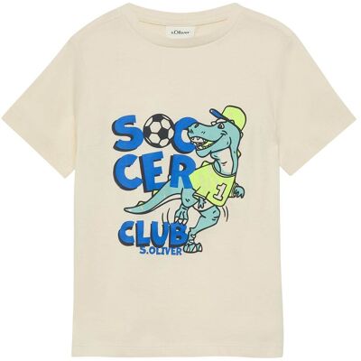 s.Oliver T-Shirt Dino Fußball natur mehrfarbig 104/110 s.Oliver T-Shirt Dino Fußball natur mehrfarbig 104/110