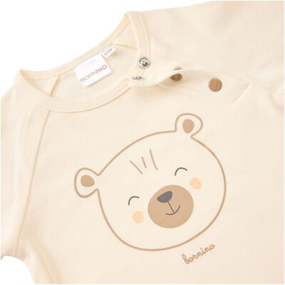 Bornino Raglanshirt langarm Bär natur 74/80 unisex Bornino Raglanshirt langarm Bär natur 74/80 unisex