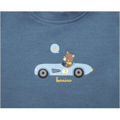 Bornino T-Shirt Bär blau 62/68 Bornino T-Shirt Bär blau 62/68