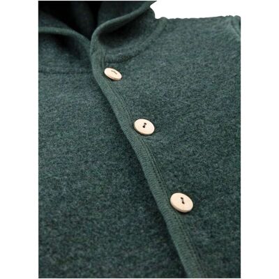 Bornino Wollfleece-Overall mit Klappbündchen aus Merinowolle gruen 74/80 unisex Bornino Wollfleece-Overall mit Klappbündchen aus Merinowolle gruen 74/80 unisex