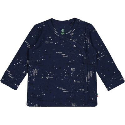 VINGINO Wickelshirt langarm Kleckse blau VINGINO Wickelshirt langarm Kleckse blau
