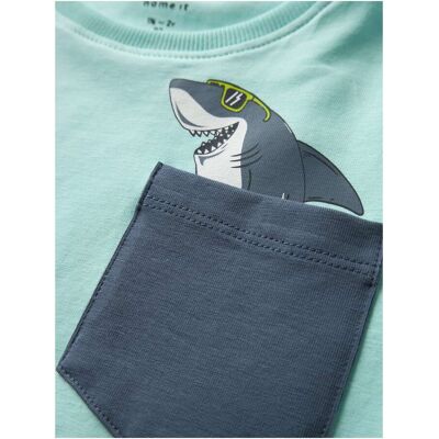 name it T-Shirt Hai tuerkis name it T-Shirt Hai tuerkis