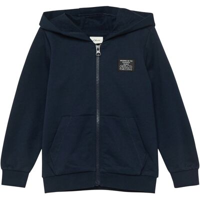 s.Oliver Sweatjacke mit Kapuze blau 116/122 s.Oliver Sweatjacke mit Kapuze blau 116/122