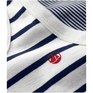 Petit Bateau 2er-Pack Unterhemden Ringel blau