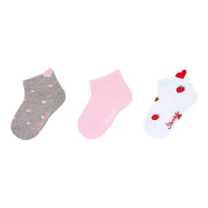 Sterntaler 3er-Pack Sneakersocken Erdbeeren mehrfarbig 17/18