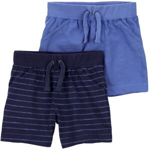 Carter's 2er-Pack Shorts Ringel blau