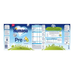 Humana Bundle 3er-Pack Anfangsmilch PRE 750g weiss unisex