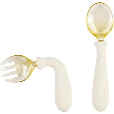 Nattou Esslernbesteck flexibel beige unisex Nattou Esslernbesteck flexibel beige unisex