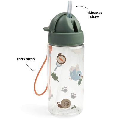 Done by Deer Trinkflasche mit Strohhalm, 350ml gruen unisex Done by Deer Trinkflasche mit Strohhalm, 350ml gruen unisex