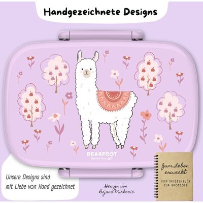 Bearfoot Set - Brotdose mit Gabel und Löffel rosa unisex Bearfoot Set - Brotdose mit Gabel und Löffel rosa unisex