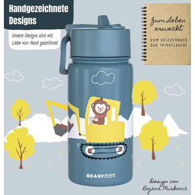 Bearfoot Thermoflasche 400ml blau unisex Bearfoot Thermoflasche 400ml blau unisex
