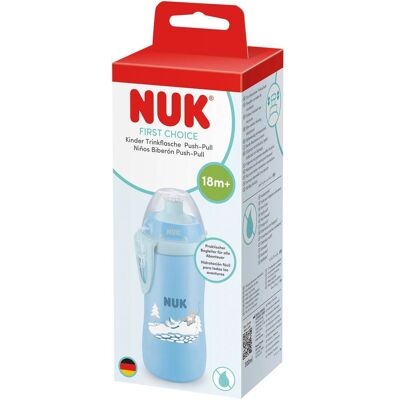 NUK Trinkflasche Push-Pull First Choice, 300ml hellblau unisex NUK Trinkflasche Push-Pull First Choice, 300ml hellblau unisex