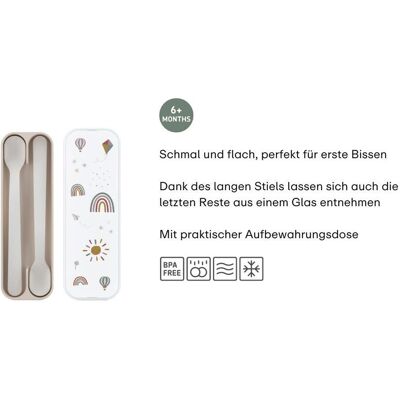 Mepal X Little Dutch 2er-Pack Fütterlöffel gruen Mepal X Little Dutch 2er-Pack Fütterlöffel gruen