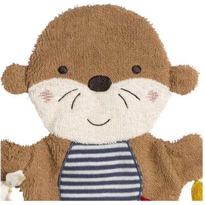 Fehn Waschhandschuh Otter Theo blau unisex Fehn Waschhandschuh Otter Theo blau unisex