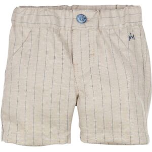 Gymp Shorts mit Leinenanteil Nadelstreifen beige