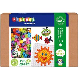 Playbox XL Bügelperlen-Set Go Green 600 Stück mehrfarbig unisex