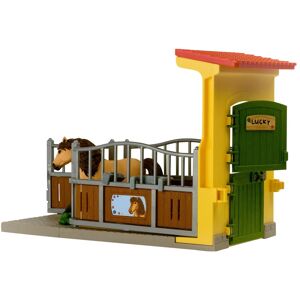 Schleich Ponybox mit Islandpferd Hengst gelb   grau unisex