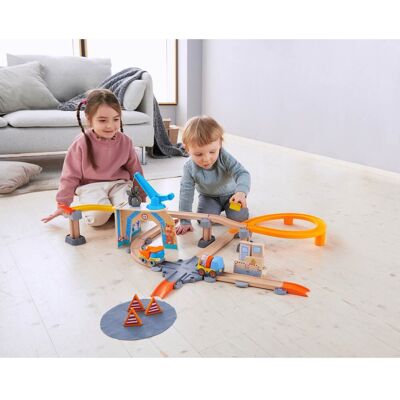 HABA Kugelbahn Kullerbü – Spielbahn Große Baustelle mehrfarbig unisex HABA Kugelbahn Kullerbü – Spielbahn Große Baustelle mehrfarbig unisex