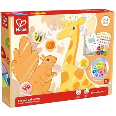Hape Kreativset mit Wachsmalern mehrfarbig unisex Hape Kreativset mit Wachsmalern mehrfarbig unisex