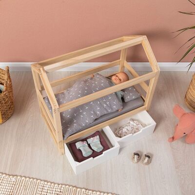 MUSTERKIND Puppen-Hausbett Viola natur unisex MUSTERKIND Puppen-Hausbett Viola natur unisex