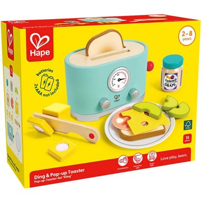 Hape Toaster-Set Pop-up Kling tuerkis unisex Hape Toaster-Set Pop-up Kling tuerkis unisex
