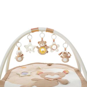 Fehn Spielbogen mit 3-D-Activity-Decke Teddy Rainbow beige unisex