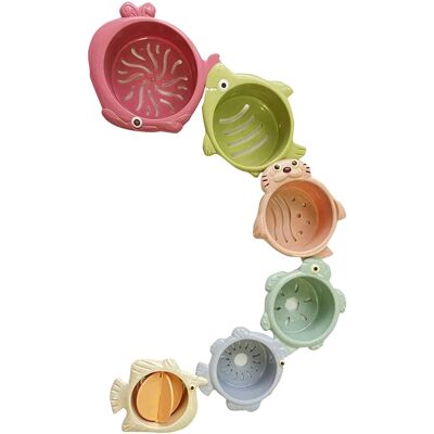 solini Badespielzeug Stapelbecher mehrfarbig unisex solini Badespielzeug Stapelbecher mehrfarbig unisex