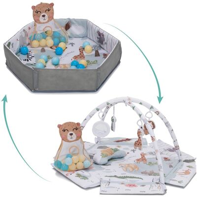 fillikid Spielbogen mit Matte & Bällen wildlife mehrfarbig unisex fillikid Spielbogen mit Matte & Bällen wildlife mehrfarbig unisex