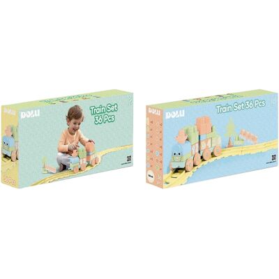 Dolu Zug-Bausteine Set 36 tlg. mehrfarbig unisex Dolu Zug-Bausteine Set 36 tlg. mehrfarbig unisex