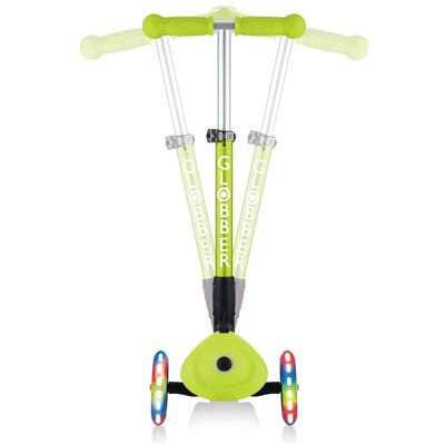 Globber Scooter Junior mit Leuchtrollen gruen unisex Globber Scooter Junior mit Leuchtrollen gruen unisex