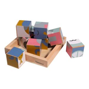 Kindsgut Holzwürfel-Puzzle Tiere mehrfarbig unisex