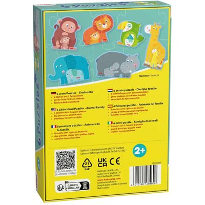 HABA 6 erste Puzzles - Tierfamilie mehrfarbig unisex HABA 6 erste Puzzles - Tierfamilie mehrfarbig unisex