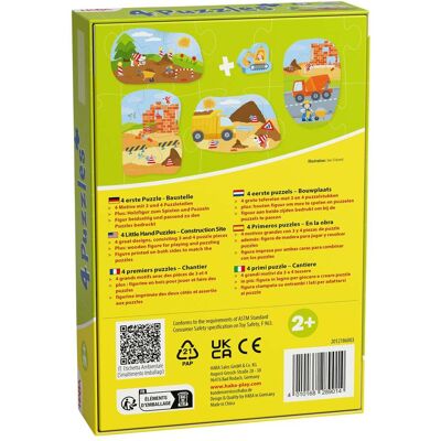 HABA 4 erste Puzzles - Baustelle mehrfarbig unisex HABA 4 erste Puzzles - Baustelle mehrfarbig unisex