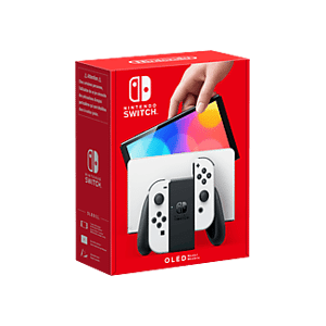 Nintendo Switch (OLED-Modell) - Spielekonsole - Weiss/Schwarz