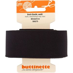 buttinette Gummiband Breit-Elastik, schwarz, Breite: 50 mm, Länge: 5 m - Size: 5 m