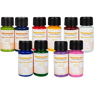 buttinette Teppichmalfarben in verschiedenen Farbkombinationen, 2x 50 ml - Size: 2x 50 ml