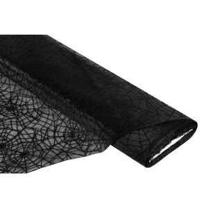 buttinette Organza Spinnennetz, schwarz - Size: 140 cm