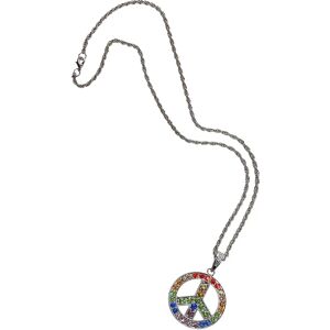 buttinette Peace-Kette, silber/bunt