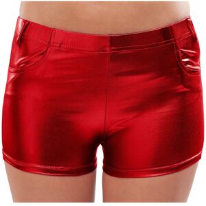 buttinette Lack-Hotpants, rot - Size: Gr. S/M