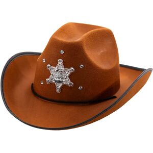 buttinette Kinder-Cowboyhut Sheriff, braun - Size: KW 55