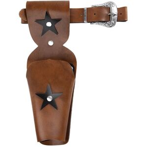 buttinette Kinder-Cowboy-Gürtel Stern, braun/schwarz - Size: 67-88 cm