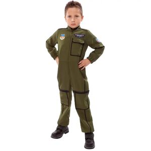 buttinette Kampfflieger-Overall für Kinder, olivgrün - Size: Gr. 164