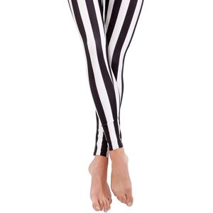 buttinette Leggings Streifen, weiss/schwarz - Size: Gr. S - M